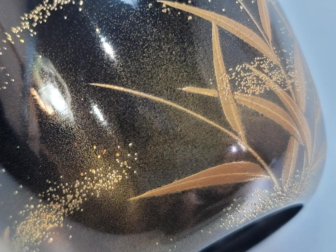 茶道具 螢蒔絵 長棗 木原象一作 共箱 輪島塗 象山