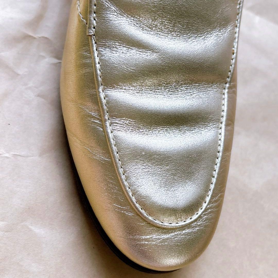 【辺見えみりさん着用】TOD'Sロンハーマン24cmコラボローファー37ゴールド