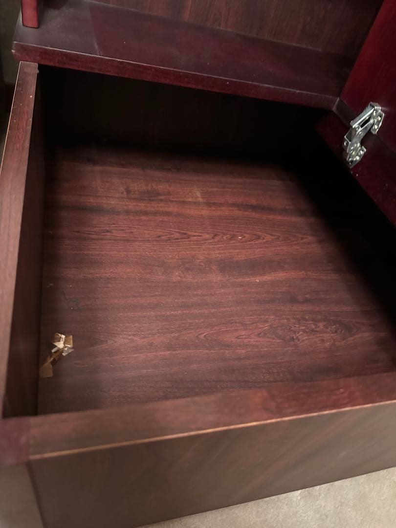 【安心たのメル便！お値下げ】カリモク　コーナーテーブル 収納付き