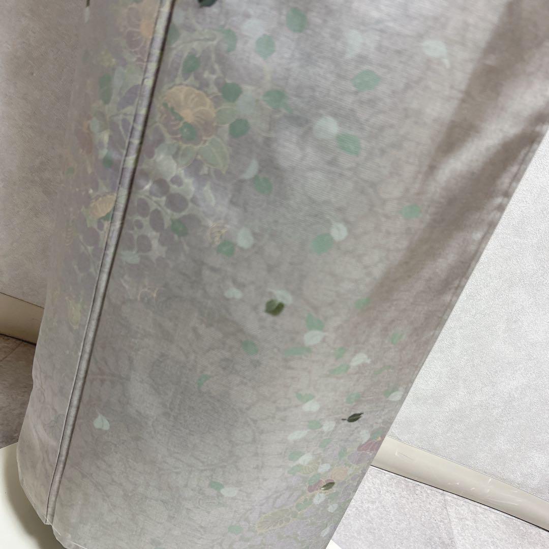 大島紬地　小紋　付け下げ　辻ヶ花　フルセット　着物　正絹　I7