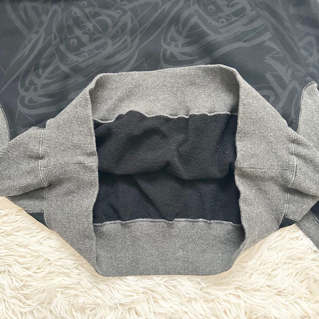 ヴィヴィアンウエストウッド オーブ総柄 スエット ドルマンスリーブ 黒 XS