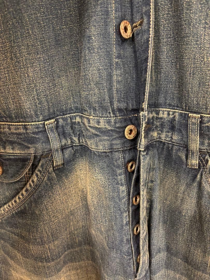 ジョンブル　ライトオンスデニム エンジニア オーバーオール オールインワン