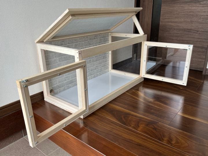 新品未使用　木製ケージ　ハリネズミ　ハムスター　小動物　カスタムベースに！