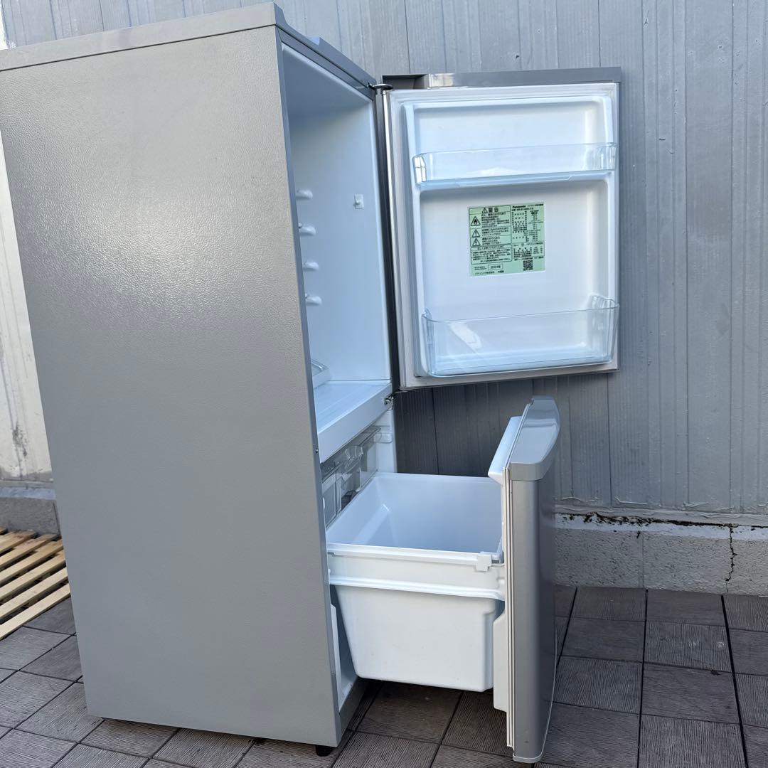 Panasonic 138L パーソナル冷蔵庫 2ドア 霜取り不要 シルバー