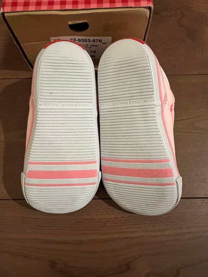 ミキハウス　CHIECO SAKU ピンク セカンドシューズ　16cm