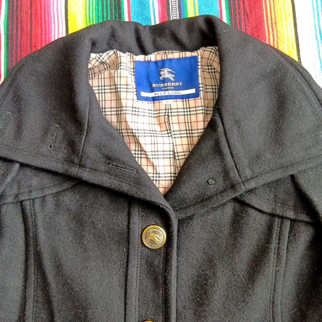 高級感抜群です！バーバリー★フルーレベル★BURBERRY★ブラック★上質コート