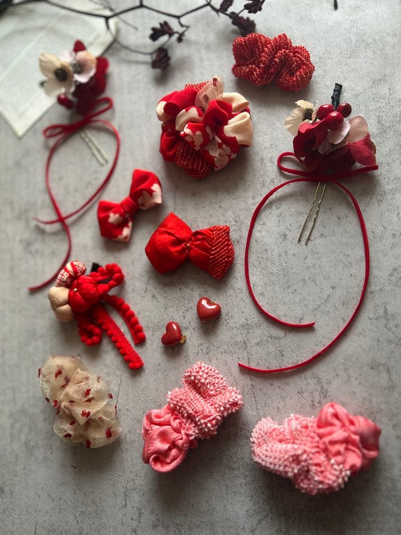 k*y様 七五三　七五三髪飾り　ヘッドドレス　着物髪飾り　リメイク髪飾り　060