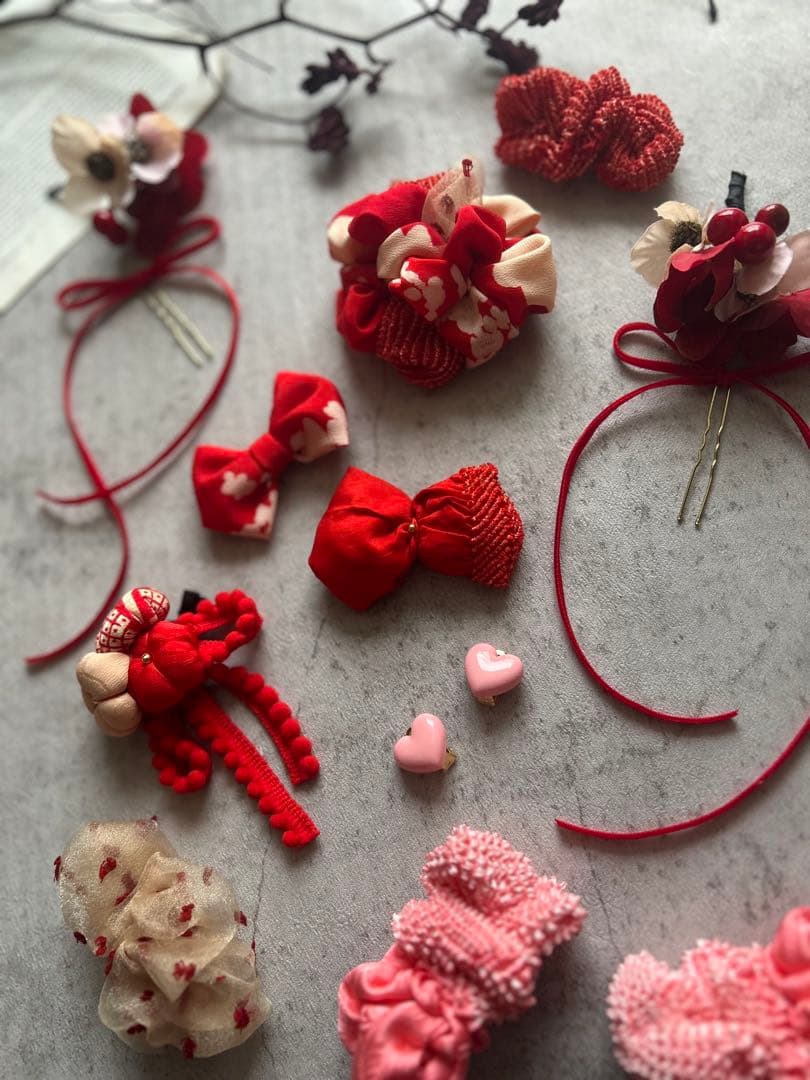 k*y様 七五三　七五三髪飾り　ヘッドドレス　着物髪飾り　リメイク髪飾り　060