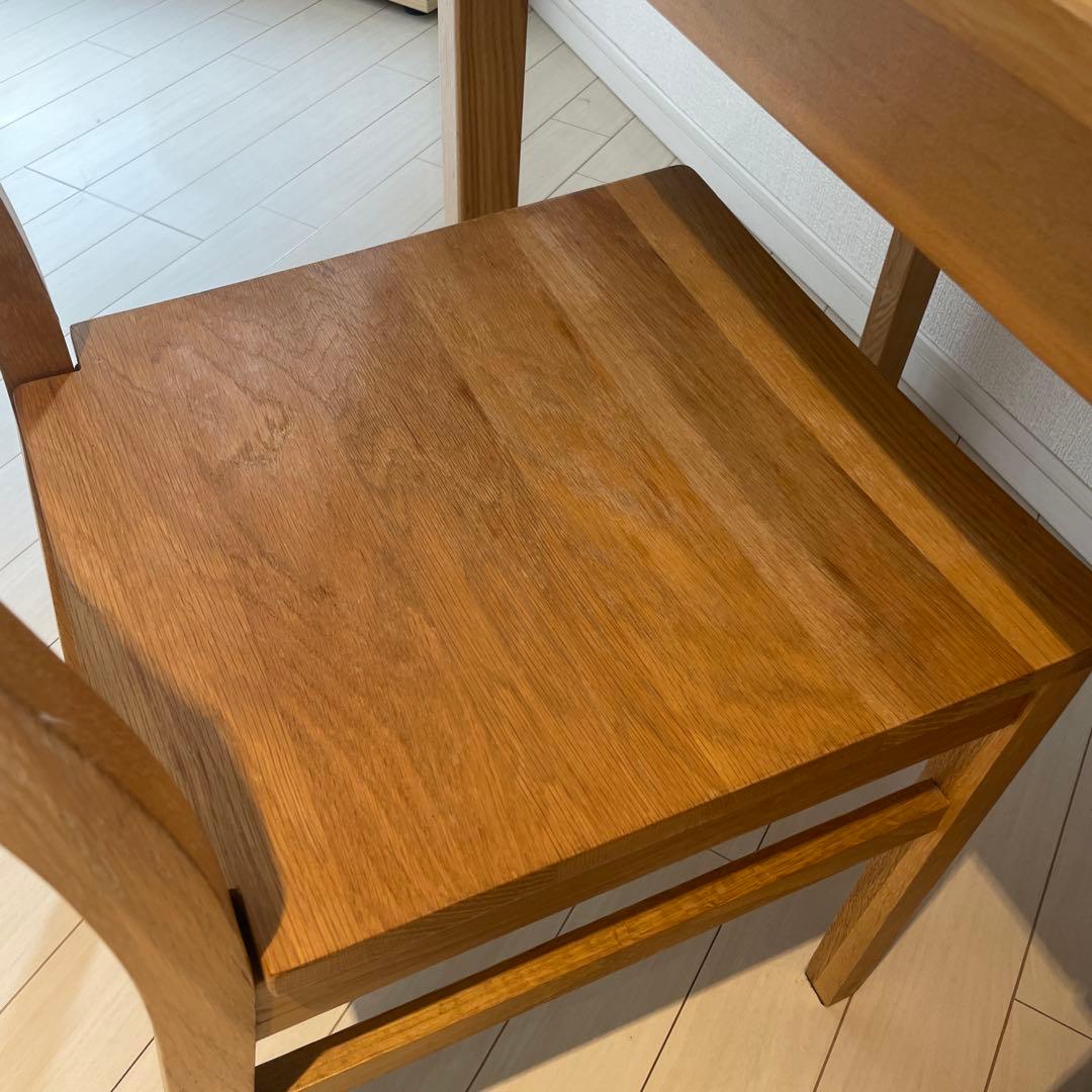 【引取り限定】無印良品 木製デスク チェア キャビネット 3点セット