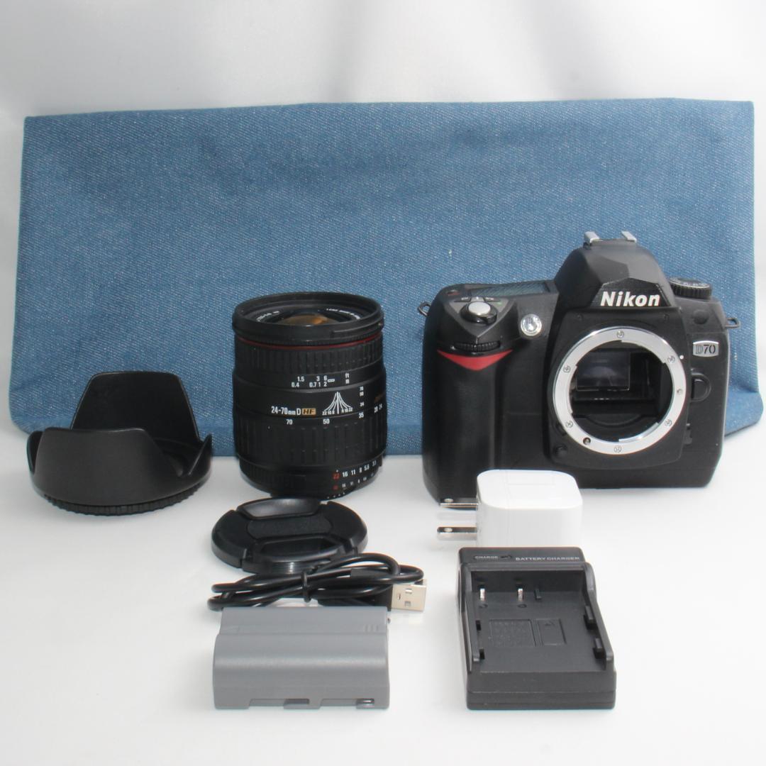 ❤️一眼レフデビューに最適❤️新品カメラバッグ付き❤️Nikon D70❤️