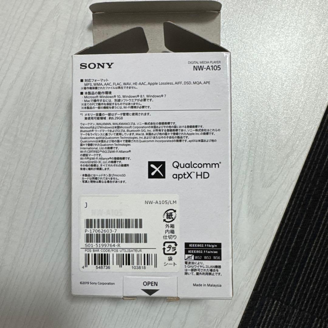 SONY NW-A105 デジタルオーディオプレーヤー 16GB