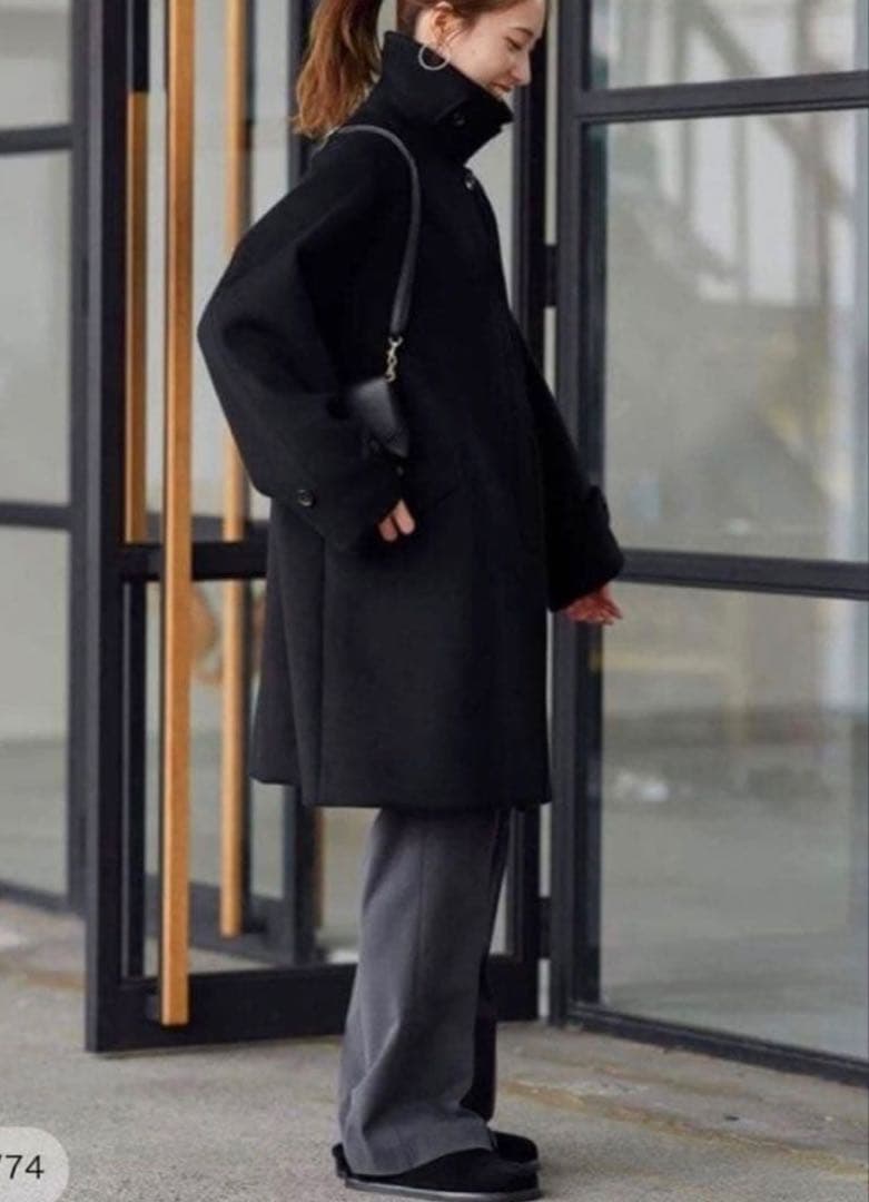 FRAMeWORK ラムウールMIXシャルムバルカラーコート