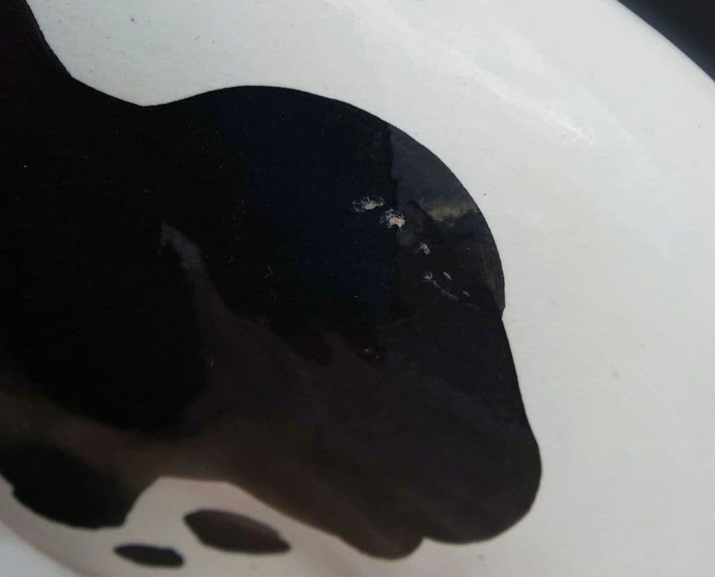 ヴィンテージ イタリア製 陶器 犬 グレートデーン 置物