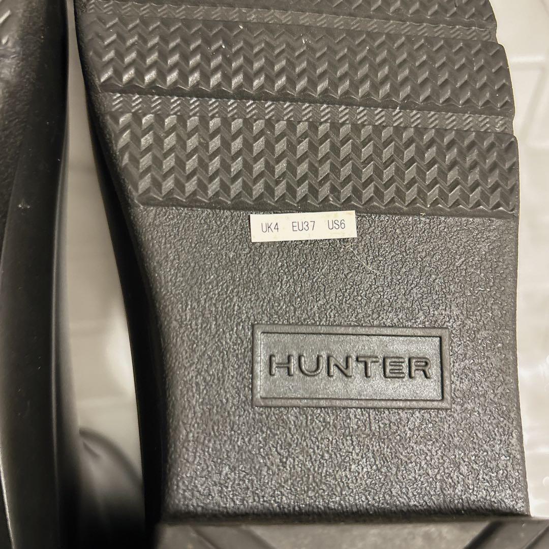 HUNTER ハンター　レインブーツ　23cm 黒　ブラック　ショート