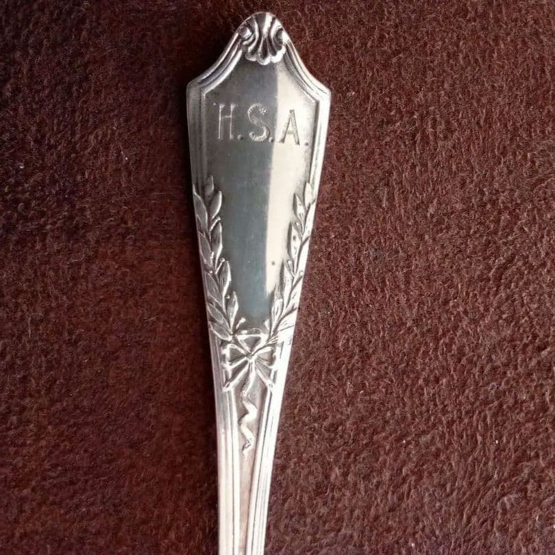 イギリス シルバーデザートフォーク ６本組 １９３０年