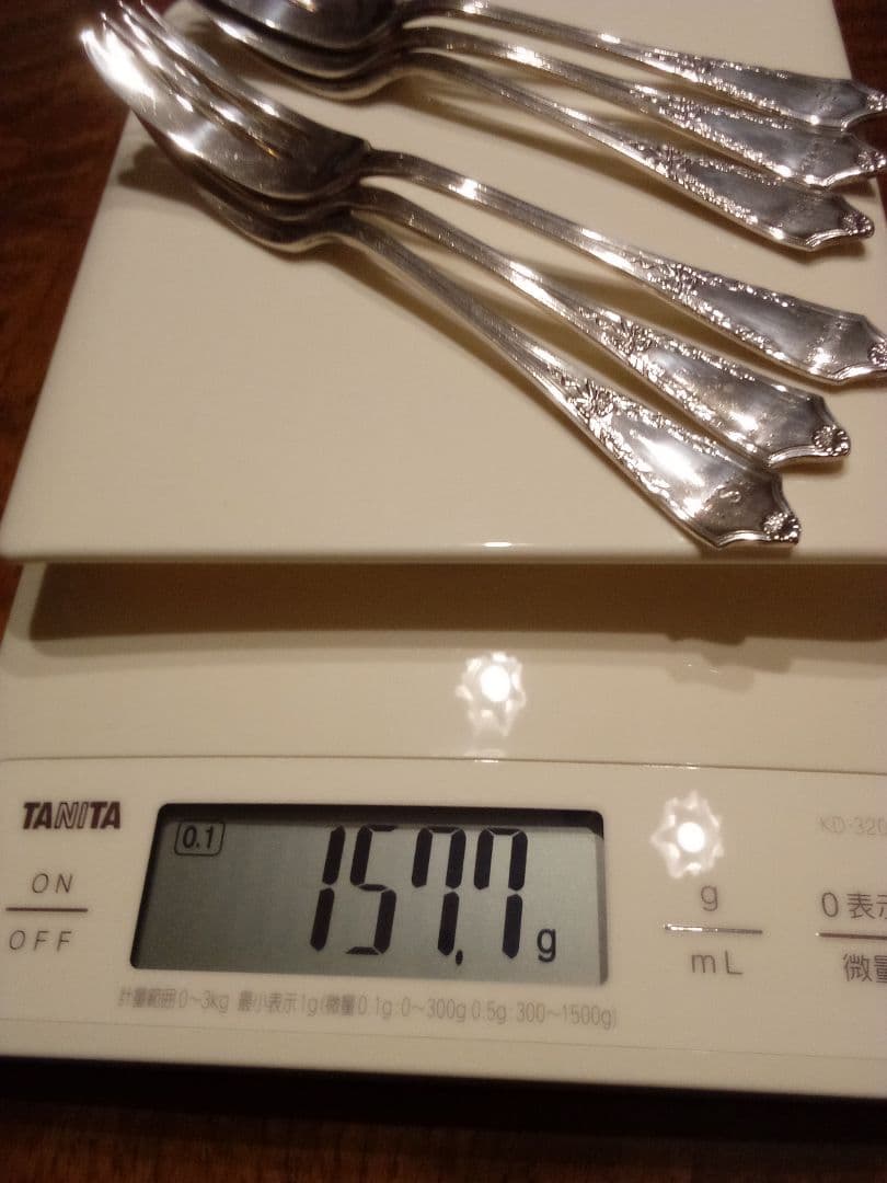 イギリス シルバーデザートフォーク ６本組 １９３０年