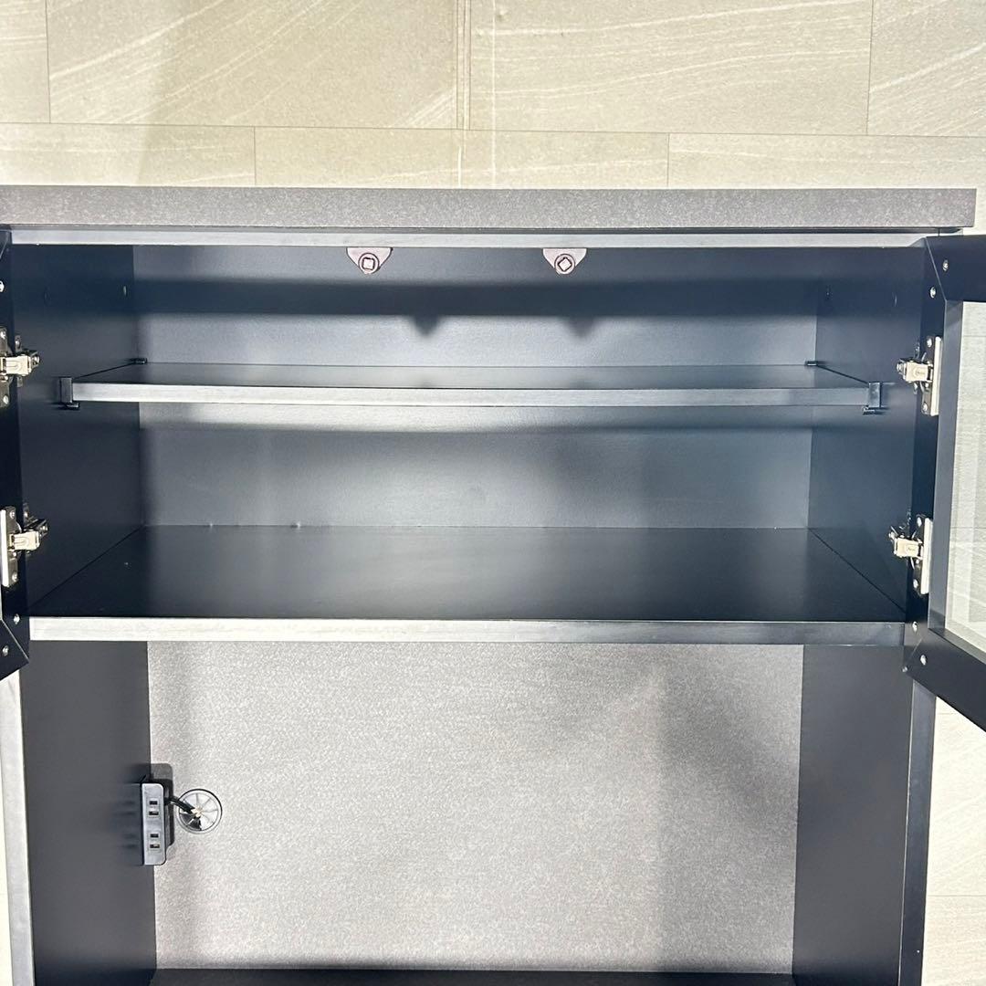 シギヤマ家具 食器棚 NOVA80 大理石調 おしゃれ 収納 家具 d5087