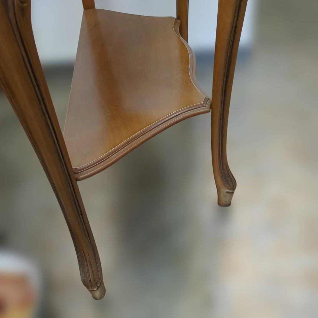 クラシックスタイル サイドテーブル　大理石　猫脚　机　テーブル