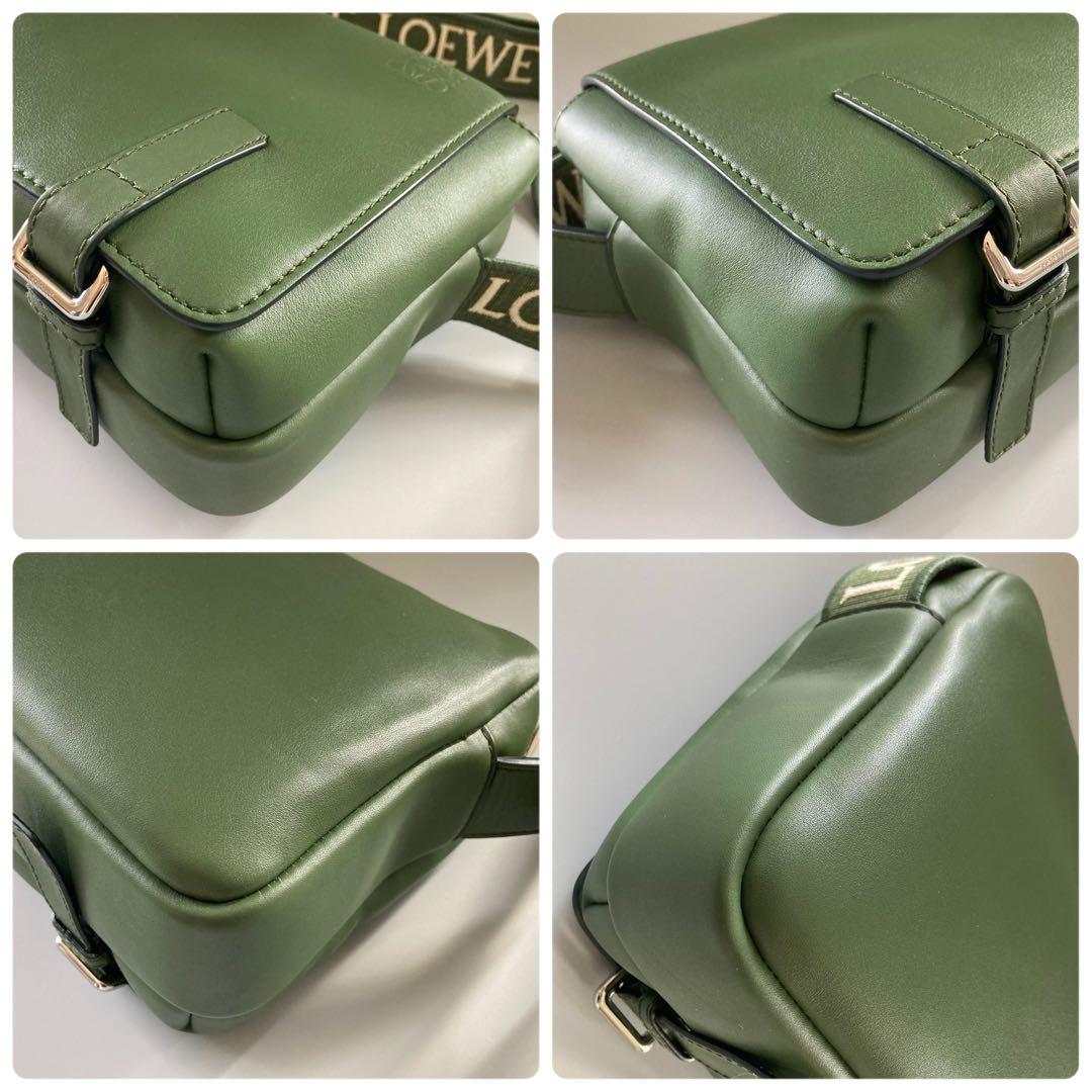 美品 LOEWE ロエベ ミリタリー メッセンジャーバッグ ショルダーバッグ