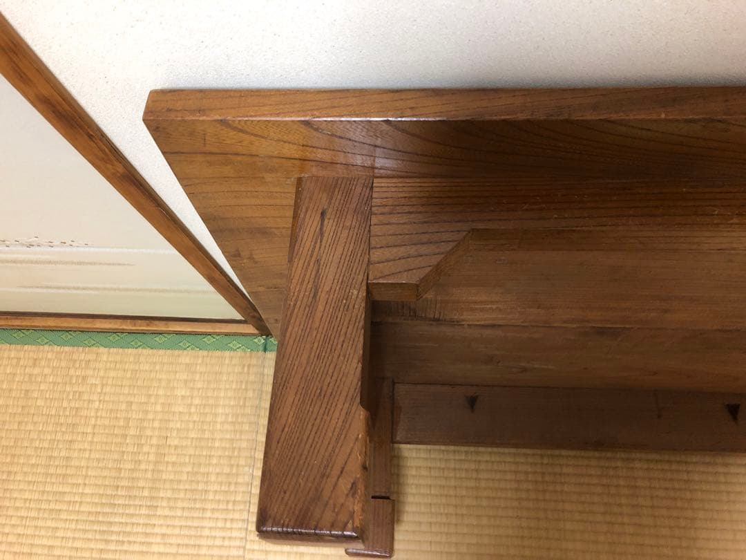 総ケヤキ 座卓　天板厚さ約3㎝❗️別注品❗️送料8,600円込み‼️