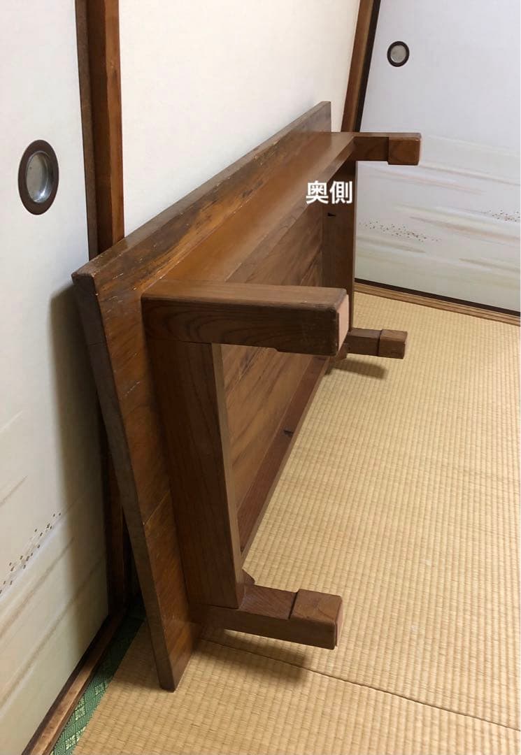 総ケヤキ 座卓　天板厚さ約3㎝❗️別注品❗️送料8,600円込み‼️