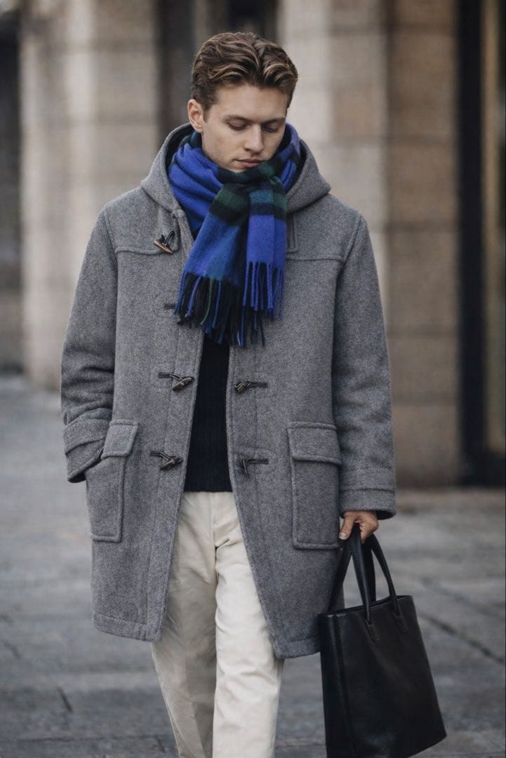 BURBERRY バーバリー ダッフル コート グレー 46 ＝ 日本人 M〜L