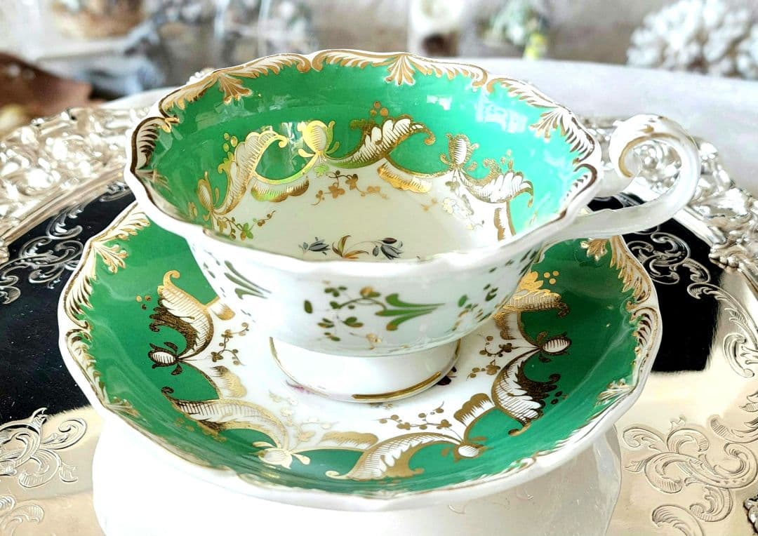 極美品 コールポート 手描き アデレードシェイプ ハンドペイント アンティーク