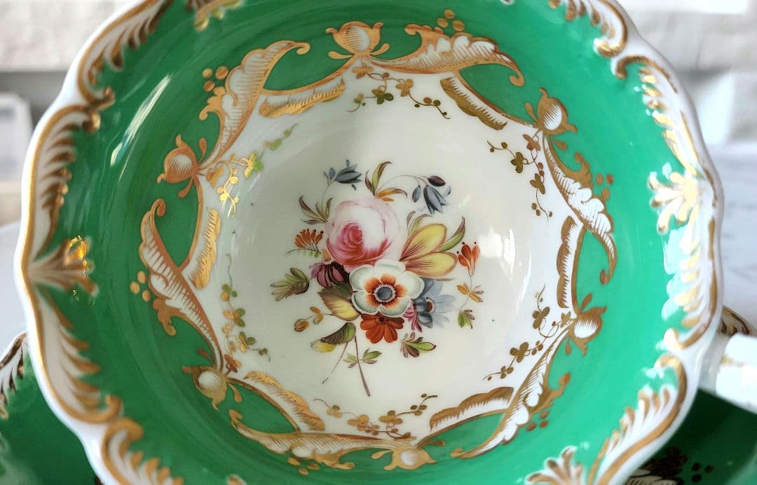 極美品 コールポート 手描き アデレードシェイプ ハンドペイント アンティーク