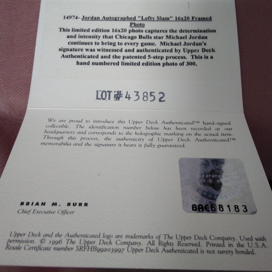 みみみです！マイケル・ジョーダン サイン UpperDeck社 ポスター