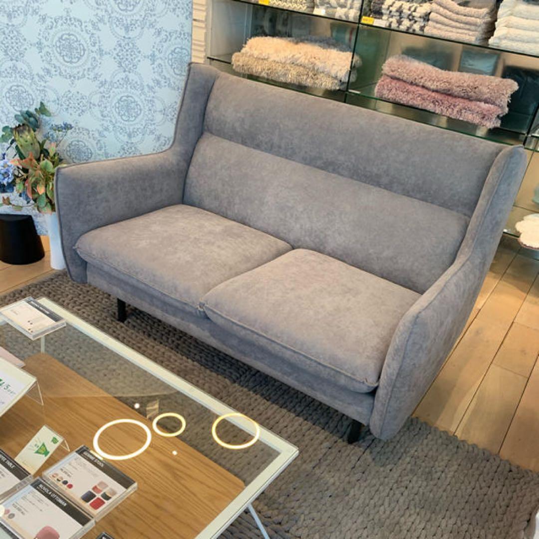 Francfranc 2人掛けソファ　グレー