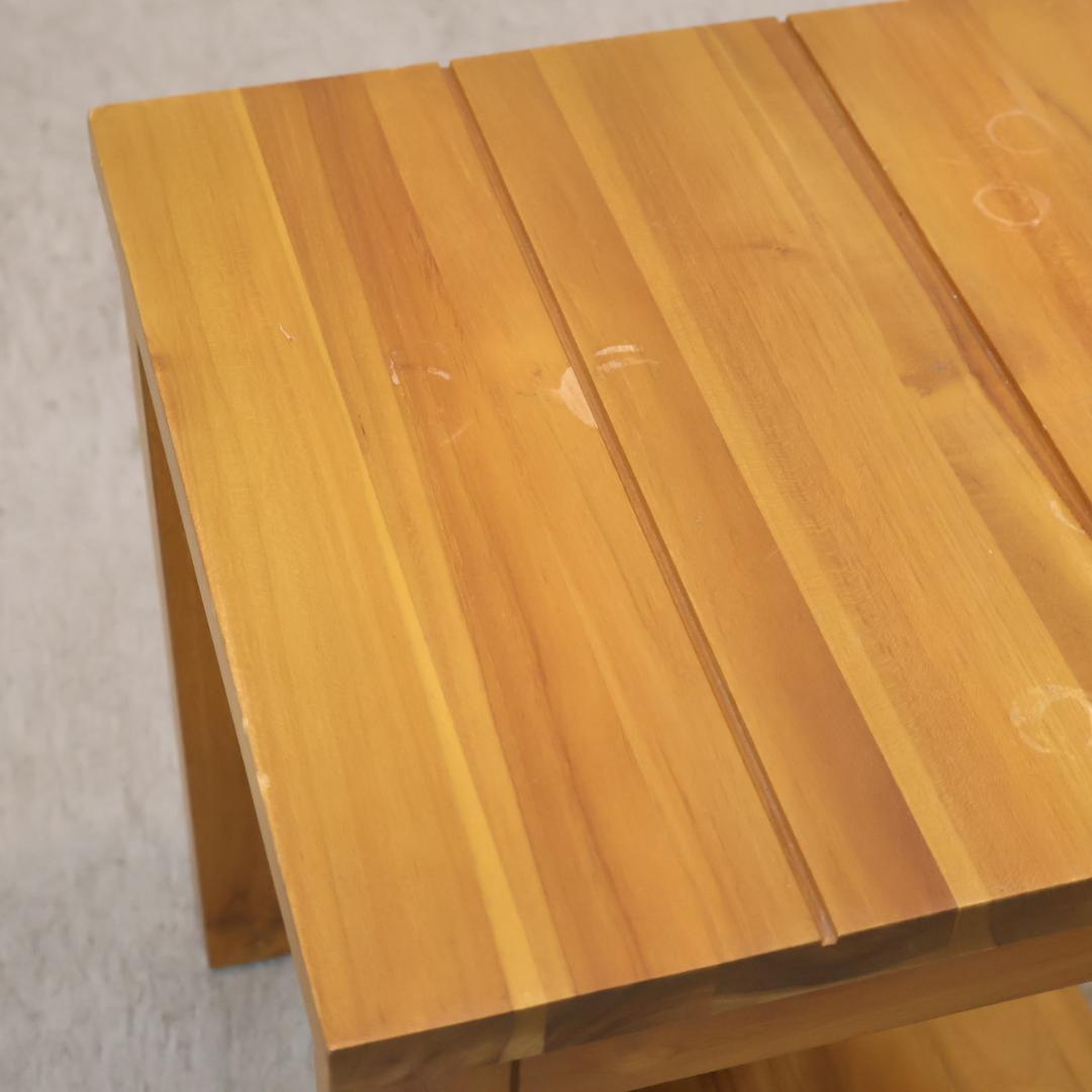 unico ウニコ ブレス チーク無垢材 スツール サイドチェアー ベンチ