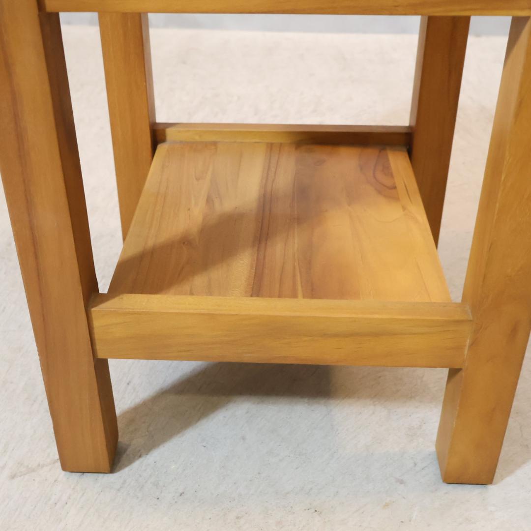 unico ウニコ ブレス チーク無垢材 スツール サイドチェアー ベンチ