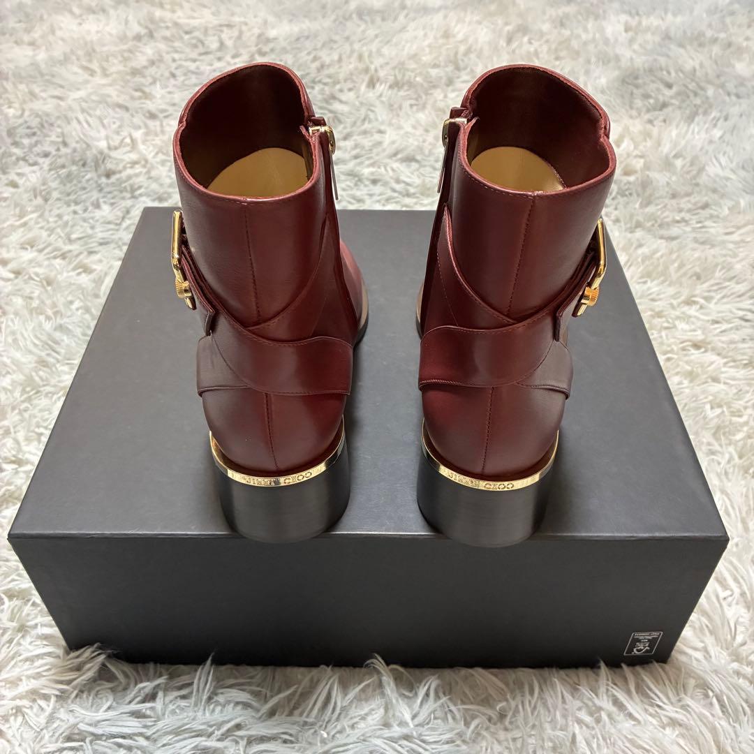 【未使用美品】JIMMY CHOO 本革 39〈参考価格143,200円〉