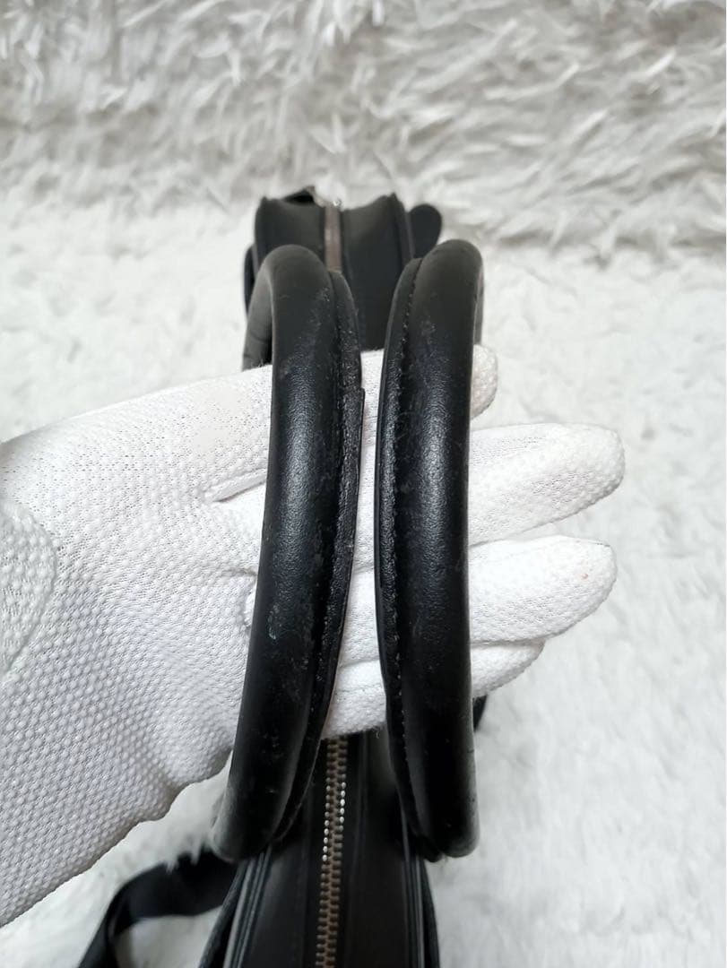 【美品】COACH シグネチャー PVC ブリーフケース ブラック 2way