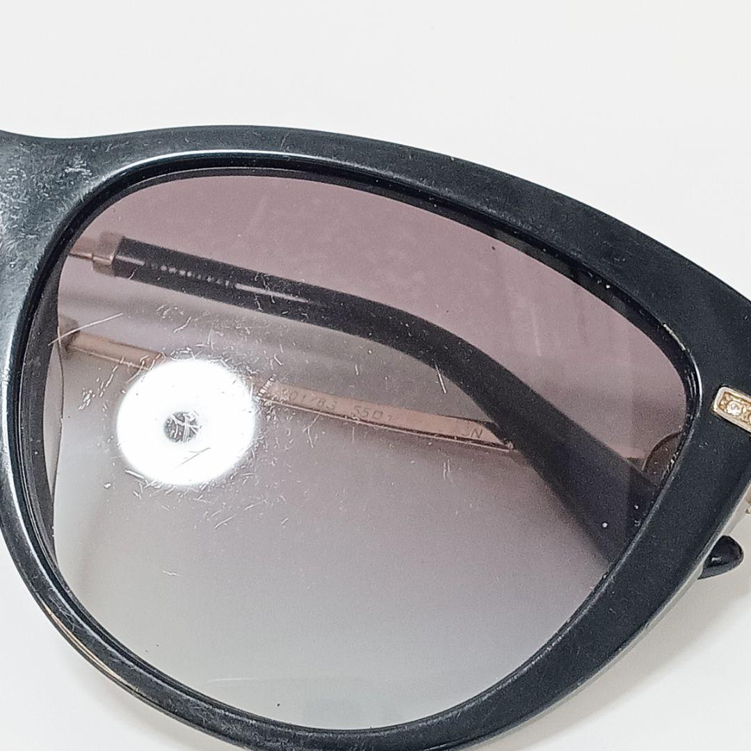 ブルガリ BVLGARI サングラス ラインストーン ブラック キャットアイ