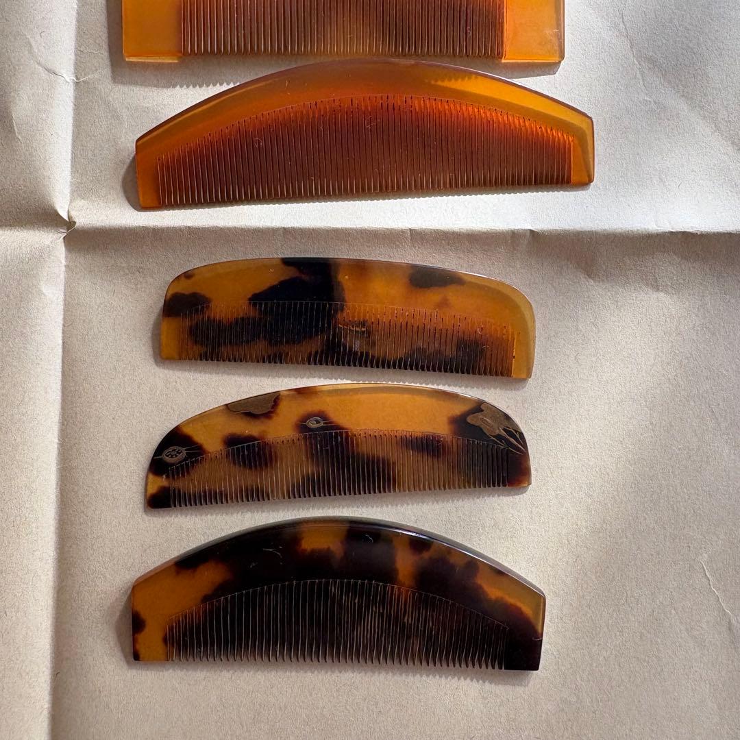 本べっ甲　べっ甲 かんざし 髪飾り 鼈甲 櫛　折り鶴　着物　19点まとめ売り