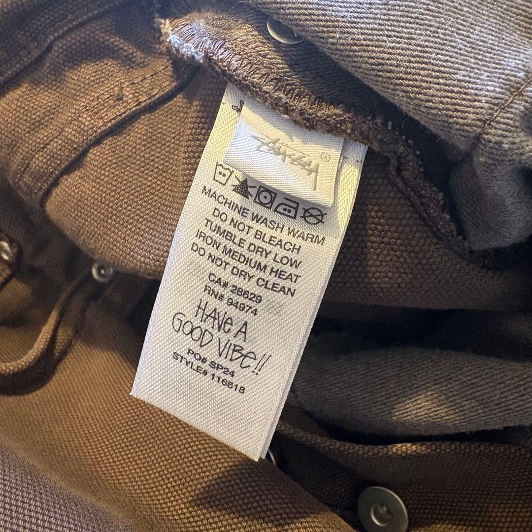 STUSSY BIG OL' JEANS 34インチ ブラウン ステューシー