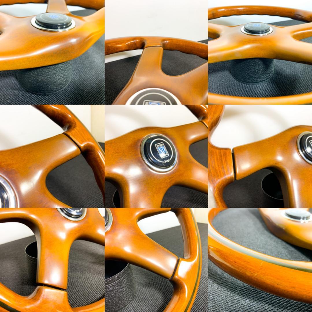 ナルディ ガラ4 ウッドステアリング タイプ4 ホーンボタン（新品おまけ）