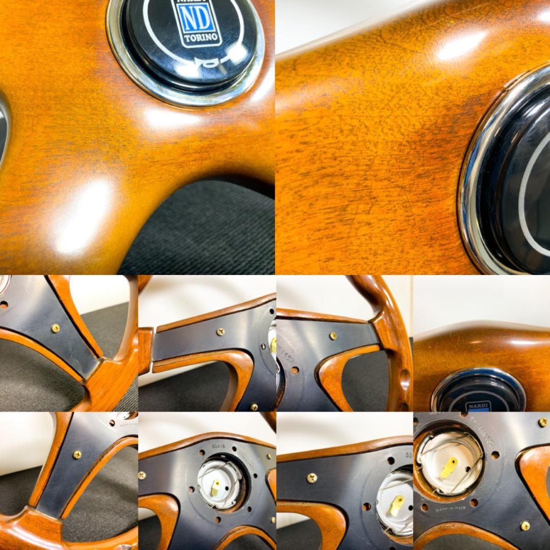 ナルディ ガラ4 ウッドステアリング タイプ4 ホーンボタン（新品おまけ）