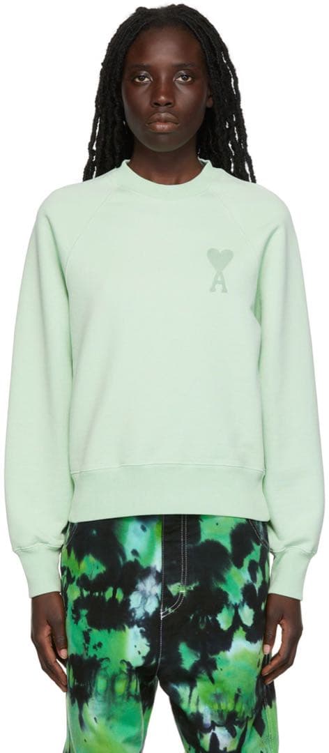 [美品] AMI PARIS｜アミパリ コットン スウェット 長袖 男女共用