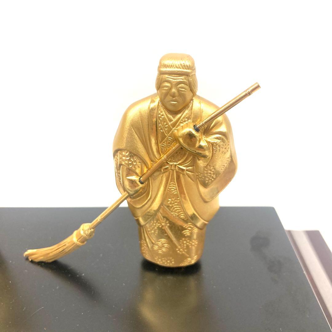 純銀 高砂(背景付)金仕上　純銀⭐︎