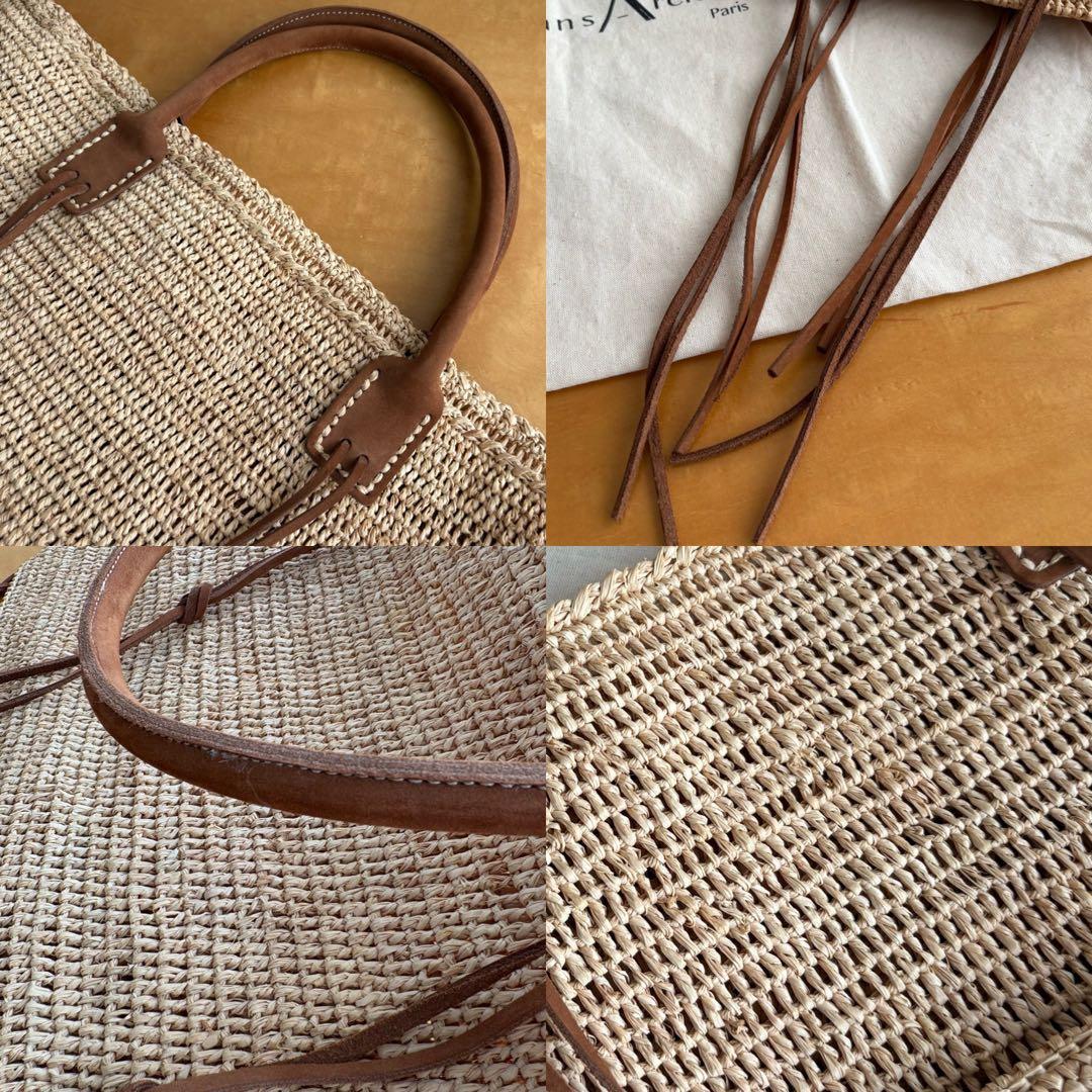 Sans Arcidet サンアルシデ ラフィア トートバッグ カゴバッグ