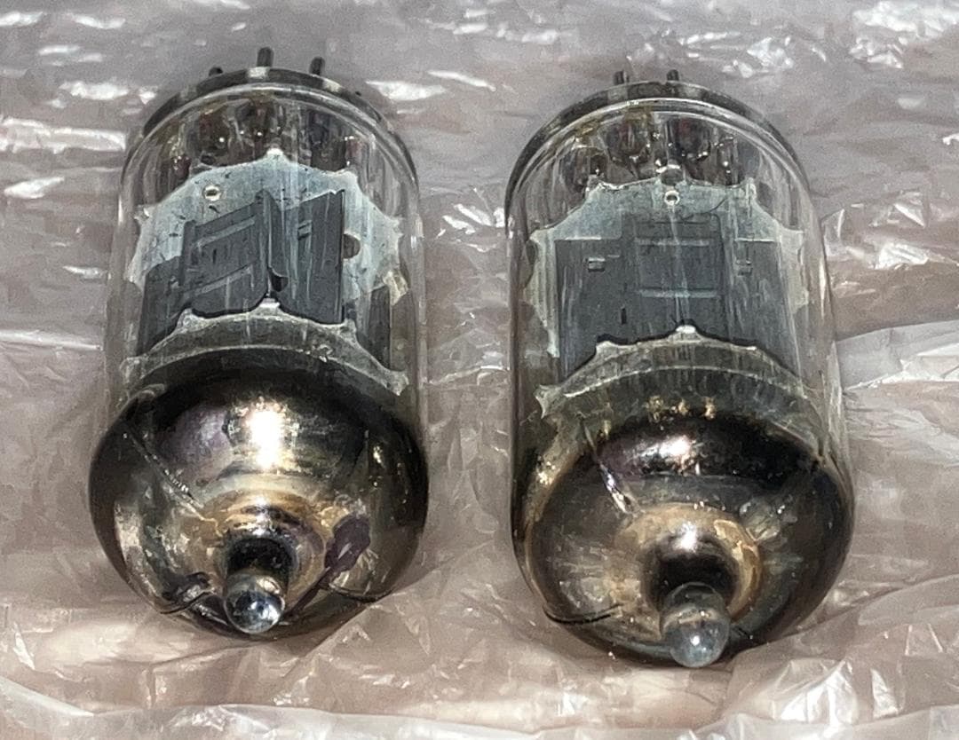 真空管 ムラード 2本セット ECC82 12AU7 ロングリブプレート新品？
