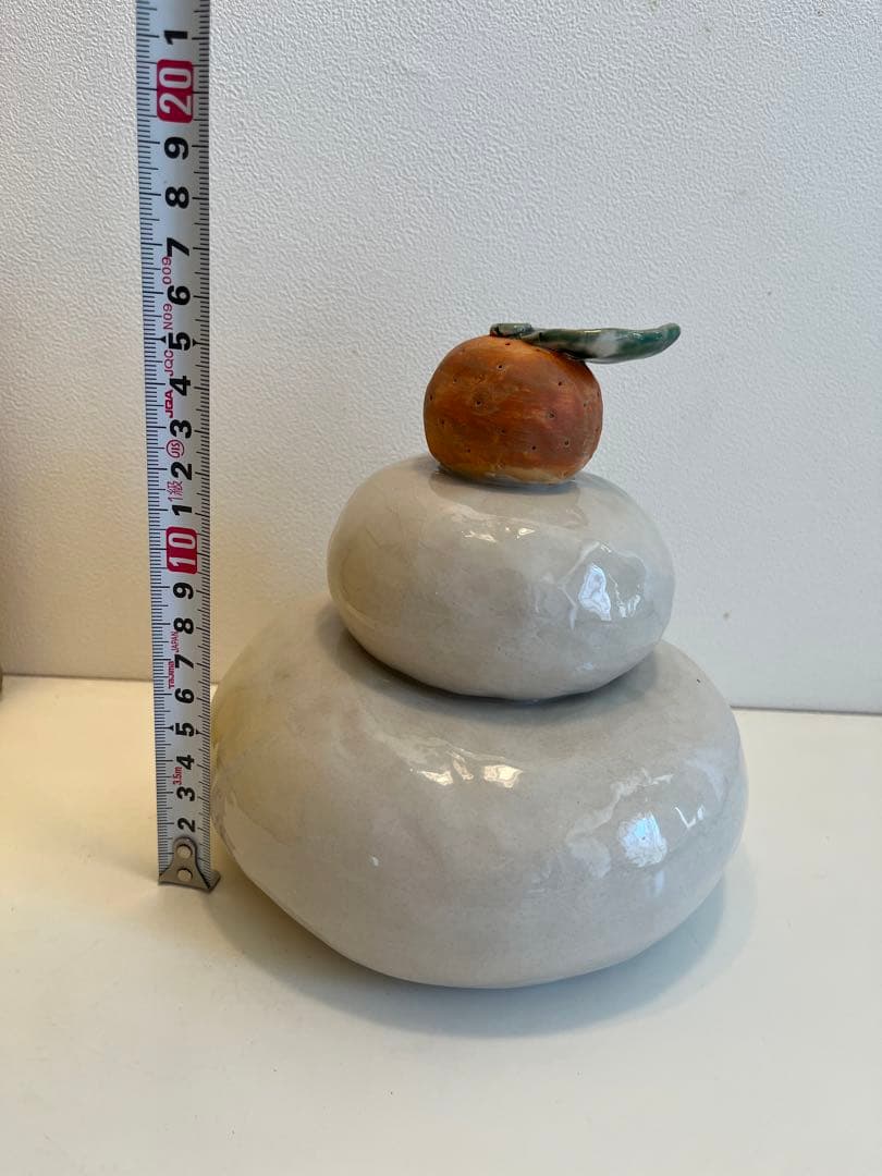 希少　陶器　お正月　お供え餅　オブジェ　インテリア置物