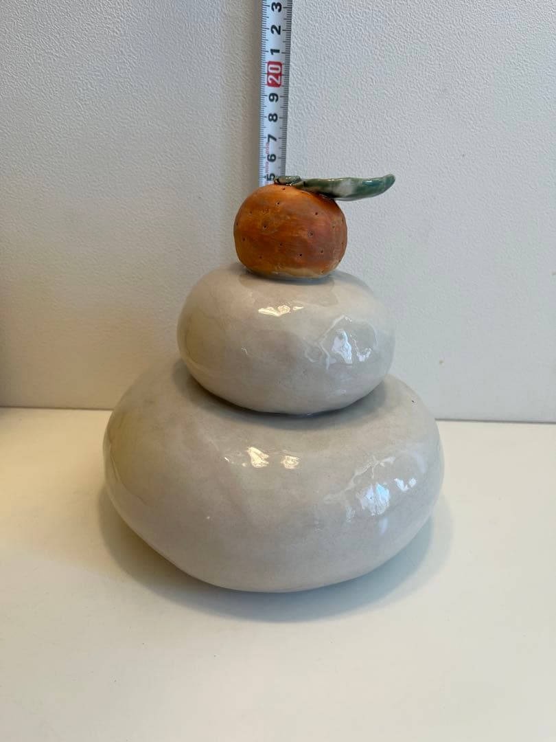 希少　陶器　お正月　お供え餅　オブジェ　インテリア置物