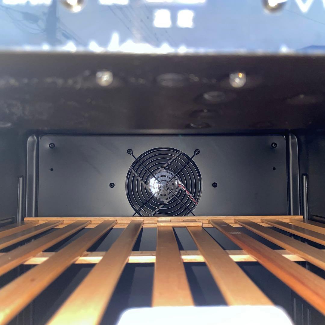 【茨城】ワインクーラー　ワインセラー 2重ガラス扉 4段棚　冷蔵庫