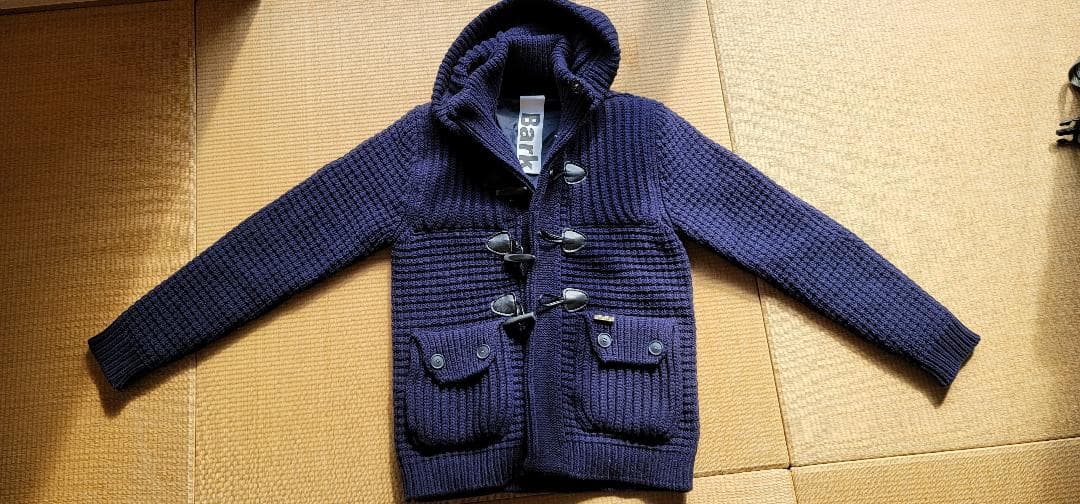 Bark バーク　ダッフルコートネイビー　ショート丈　XS 希少　再値下げ