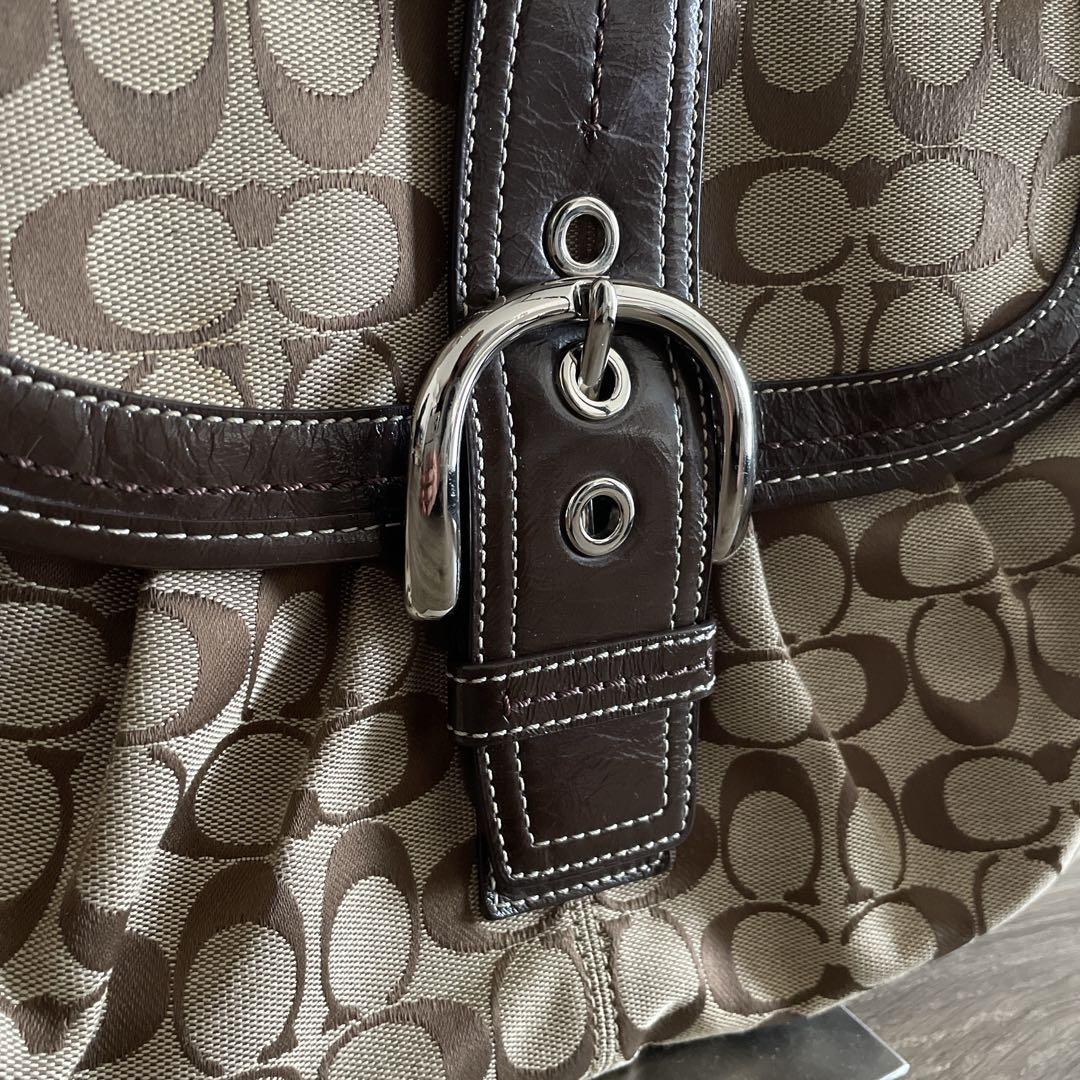 【COACH】ショルダーバッグ SOHO ソーホー シグネチャー　y2k