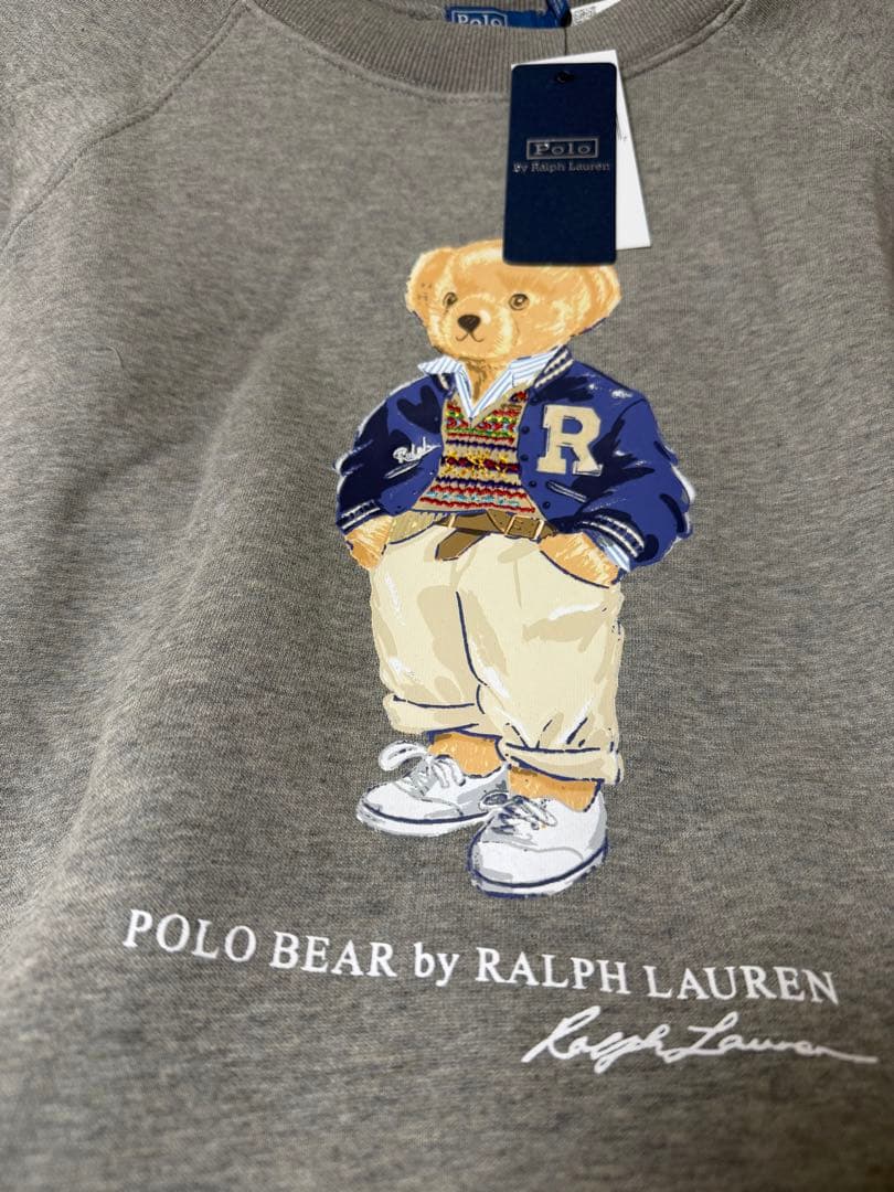 Polo ベア オーバーサイズ フリース クルーネック 可愛いベアトレーナー