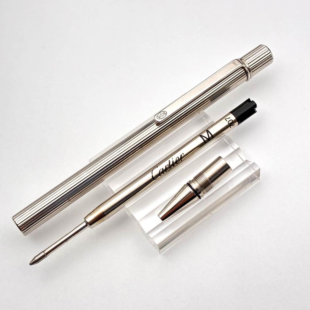 Cartier カルティエ マスト ストライプ柄 ツイスト式 ボールペン